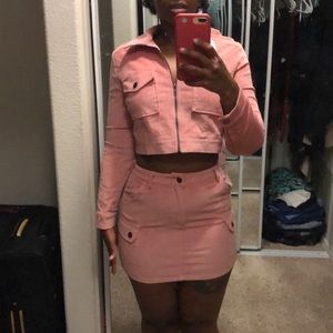 Fashion Nova Klarissa Corduroy Skirt Set